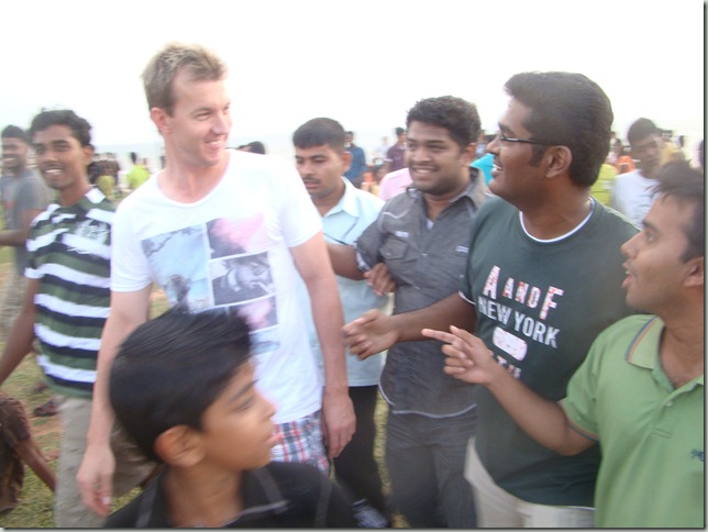 Meeting Australian Cricketer Brett Lee 