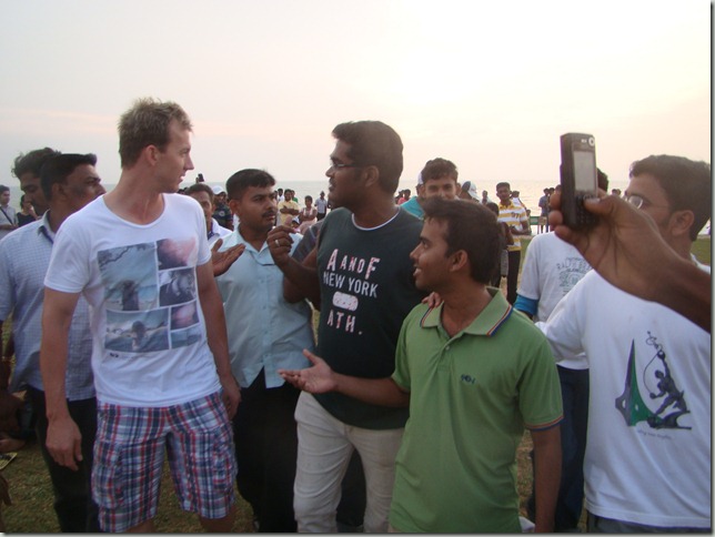 Praveen with Brett Lee 