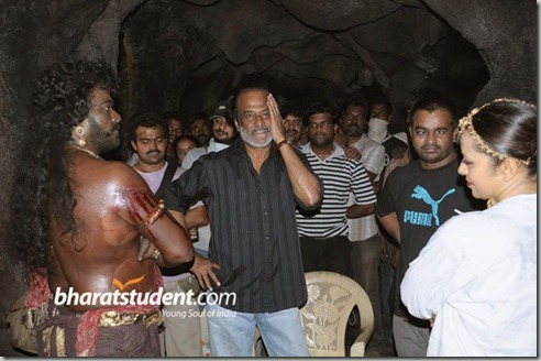 rajinikanth ayirathil oruvan shooting spot