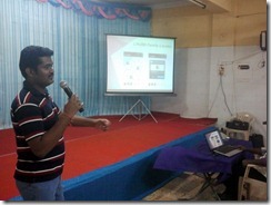 Praveen talking about Android